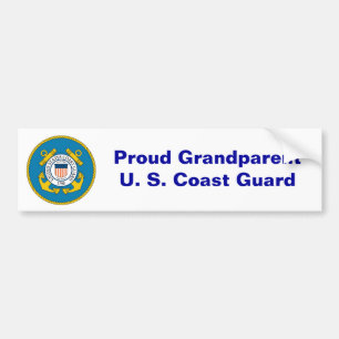 Autocollant De Voiture USCGSealcolor, GrandparentU fier. S. La garde
