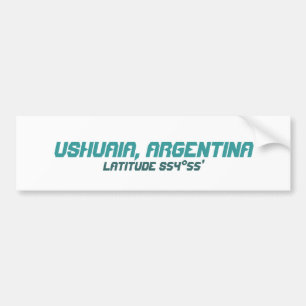 Autocollant De Voiture Ushuaia, Argentine. Finisterre. L'extrémité du