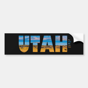 Autocollant De Voiture Utah, État du Grand Lac Salt