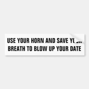 Autocollant De Voiture Utiliser Horn et enregistrer votre respiration pou