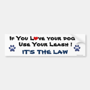 Autocollant De Voiture Utilisez Votre Sticker Pour Bumper À Leash