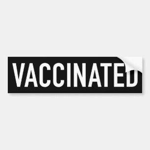AUTOCOLLANT DE VOITURE VACCINÉ