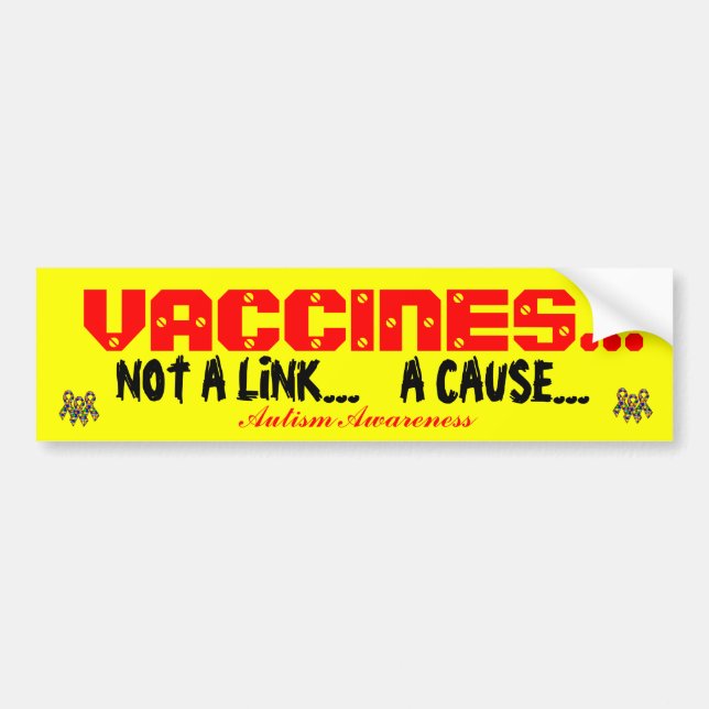 Autocollant De Voiture VACCINS…  , Autisme Awaren… (Devant)