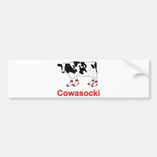 Autocollant De Voiture Vache à lait dans les chaussettes - vache à