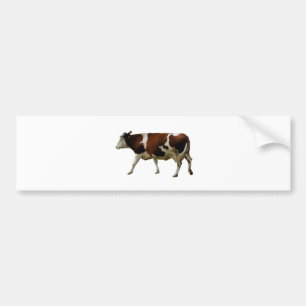 Autocollant De Voiture Vache Brown