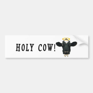 Autocollant De Voiture Vache sainte !