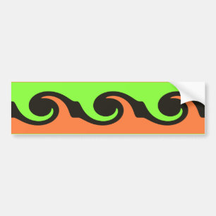 Autocollant De Voiture vague colorée