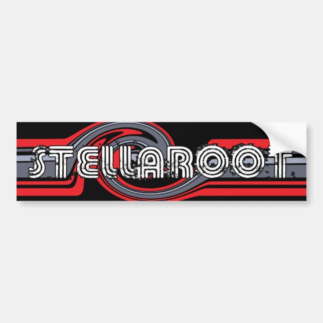 Autocollant De Voiture Vague de noir de Stella tuée (Devant)
