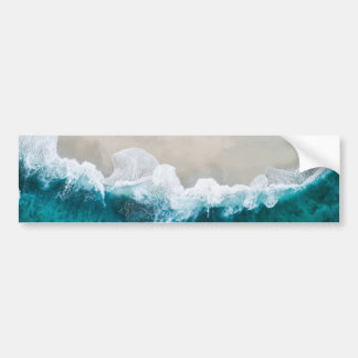 Autocollant De Voiture Vagues maritimes - Côte des Maldives