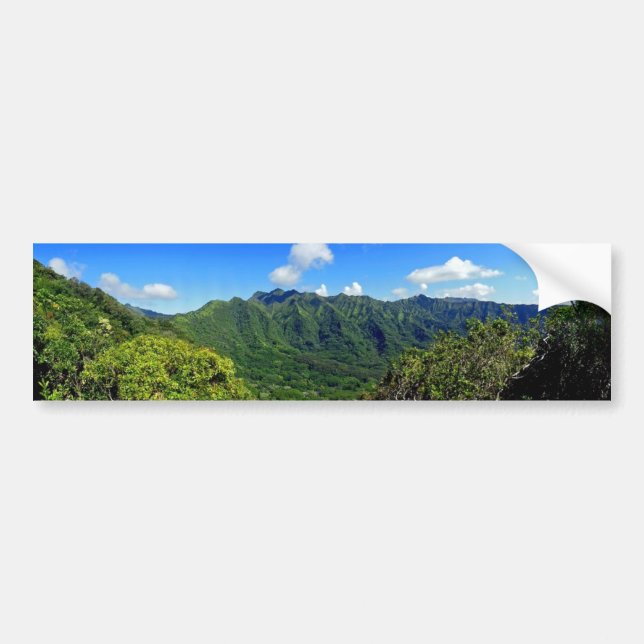 Autocollant De Voiture Vallée de Manoa, Hawaï (Devant)