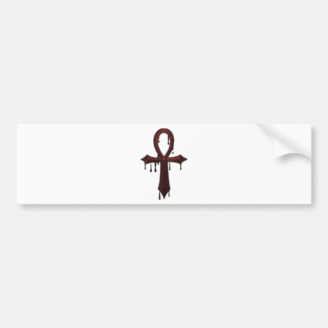 Autocollant De Voiture VAMPIRE ANKH - Bloody (Devant)