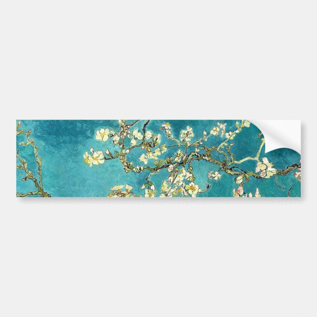 Autocollant De Voiture Van Gogh Almond Blossoms Classic Impressionism (Devant)