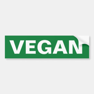 AUTOCOLLANT DE VOITURE VEGAN