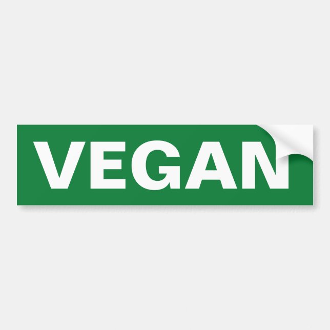 AUTOCOLLANT DE VOITURE VEGAN (Devant)