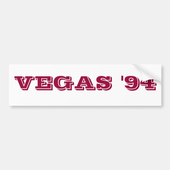 AUTOCOLLANT DE VOITURE VEGAS '94 (Devant)