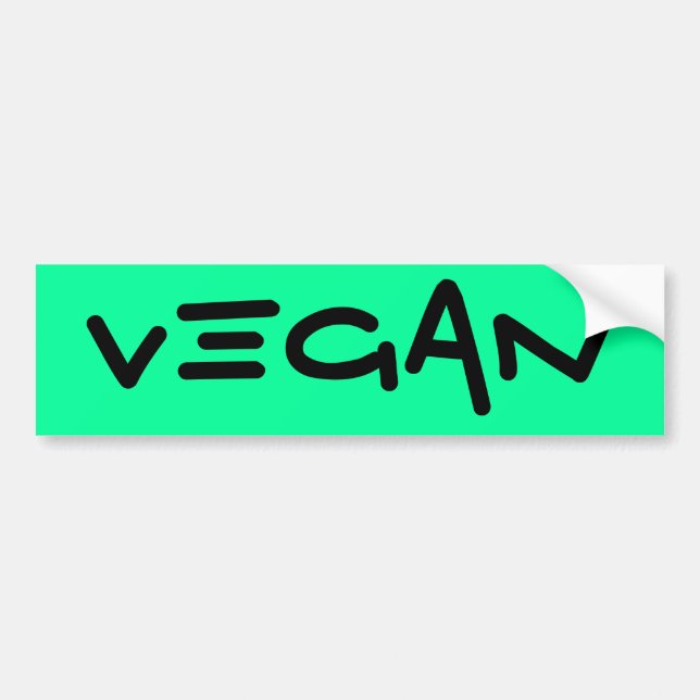 AUTOCOLLANT DE VOITURE VÉGÉTALIEN (Devant)
