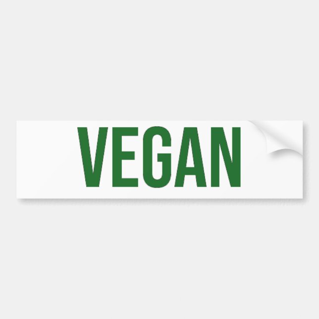 Autocollant De Voiture Végétalien - droits des animaux (Devant)