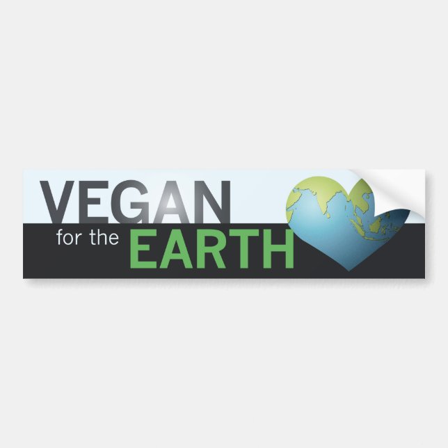 Autocollant De Voiture Végétalien pour la terre (Devant)