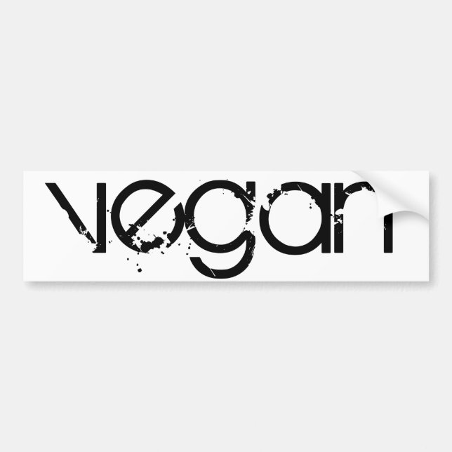 Autocollant De Voiture Végétalien puissant (Devant)
