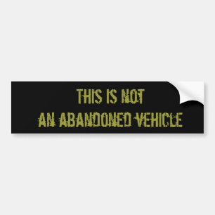 Autocollant De Voiture Véhicule abandonné