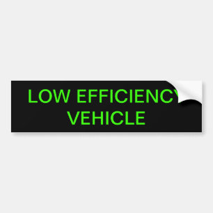 AUTOCOLLANT DE VOITURE VÉHICULE DE BASSE EFFICACITÉ