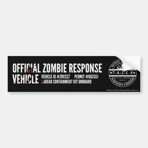 Autocollant De Voiture Véhicule officiel de réponse de zombi