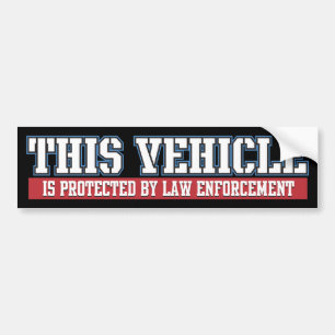 Autocollant De Voiture Véhicule protégé par police