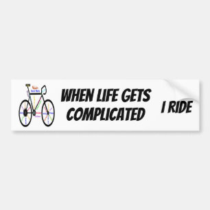 Autocollant De Voiture Vélo de motivation, bicyclette, citation de