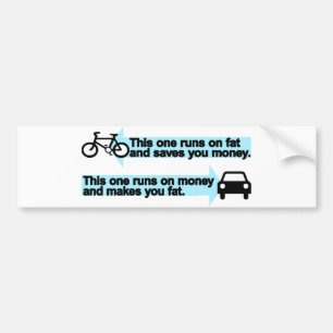 Autocollant De Voiture Vélo drôle contre la voiture