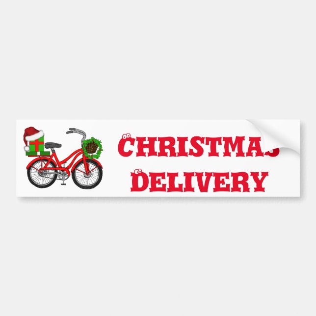 Autocollant De Voiture vélo xmas (Devant)