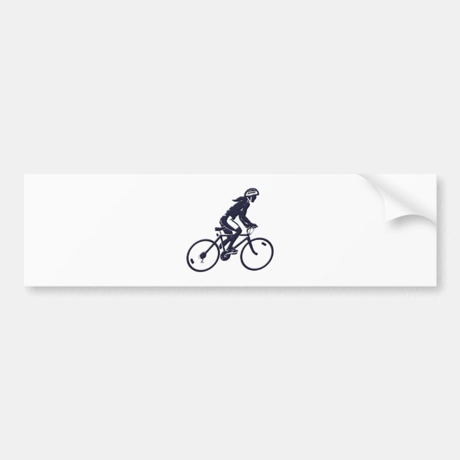 Autocollant De Voiture Vélos Bicycle bike rider (Devant)