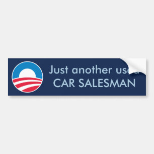 Autocollant De Voiture Vendeur de voiture d'occasion (Obama)
