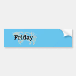 Autocollant De Voiture VENDREDI -petit - Sticker