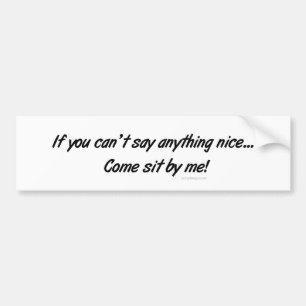 Autocollant De Voiture Venez reposez par moi Bumpersticker