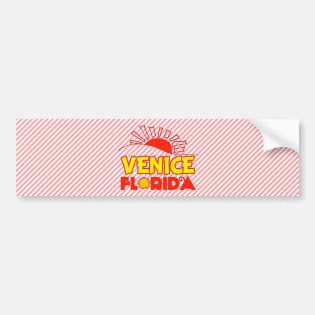 Autocollant De Voiture Venise, Floride (Devant)