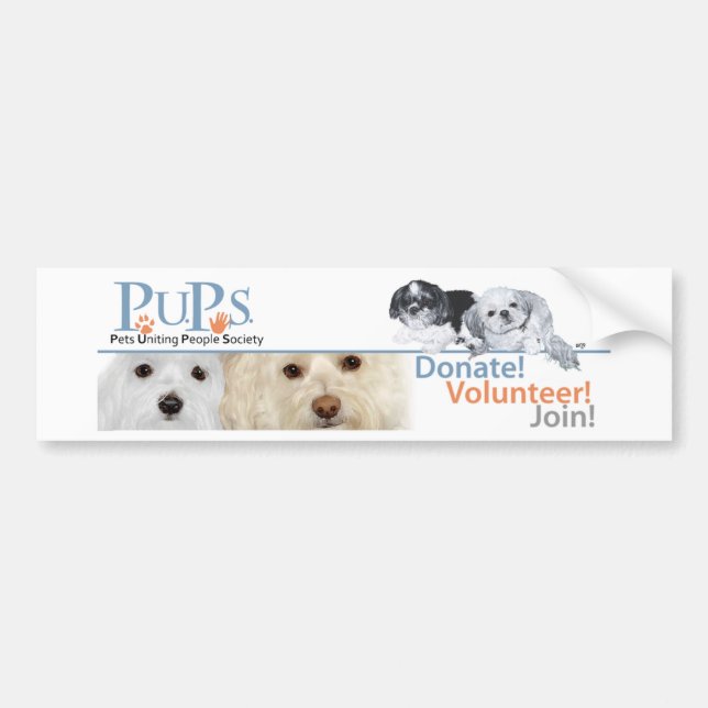 Autocollant De Voiture Vente de logo PUP avec Shih Tzu (Devant)