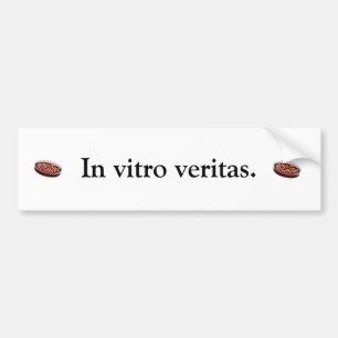 Autocollant De Voiture Veritas. in vitro
