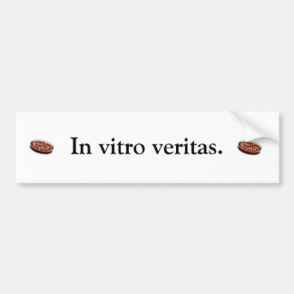 Autocollant De Voiture Veritas. in vitro