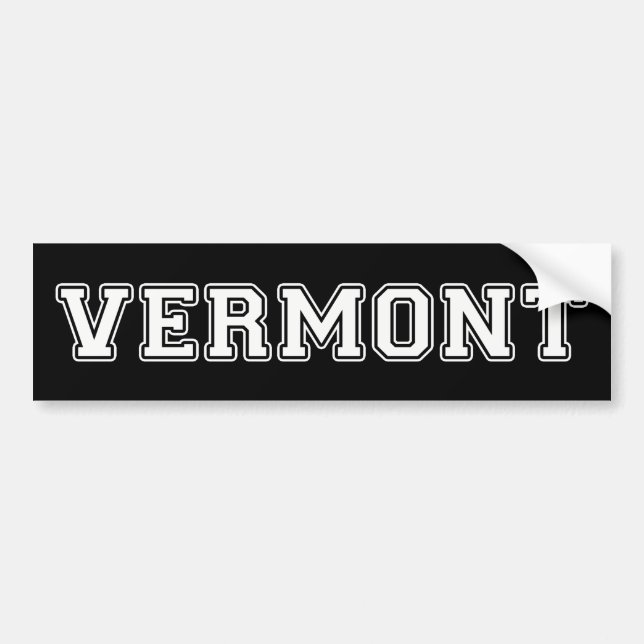Autocollant De Voiture Vermont (Devant)