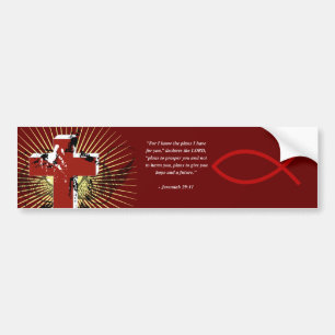 Autocollant De Voiture Vers de bible de 29:11 de JÉRÉMIE