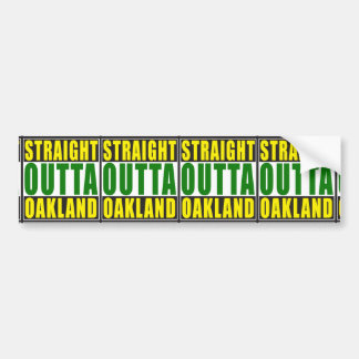 Autocollant De Voiture Vert droit d'Outta Oakland