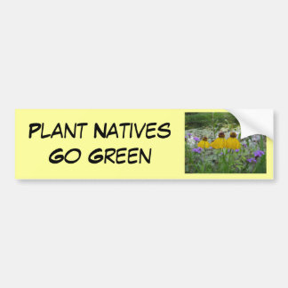 Autocollant De Voiture Verveine de devenez écolo d'indigènes de plante