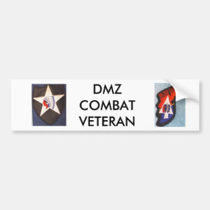 AUTOCOLLANT DE VOITURE VÉTÉRAN DE COMBAT DE DMZ