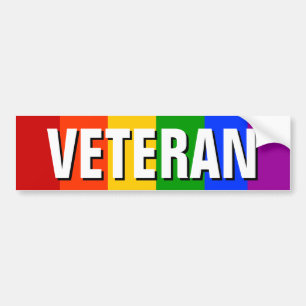 AUTOCOLLANT DE VOITURE VÉTÉRAN GAI