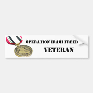 Autocollant De Voiture Vétéran irakien de liberté d'opération