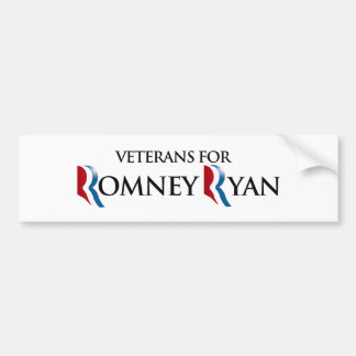 Autocollant De Voiture VÉTÉRANS POUR ROMNEY RYAN.png