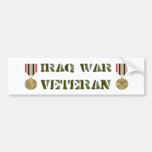 Autocollant De Voiture Vétérinaire de guerre d'Irak