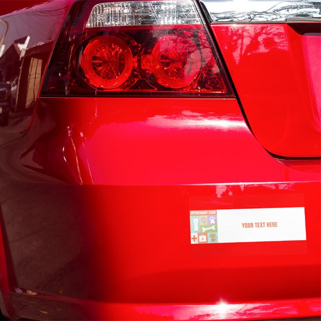 Autocollant De Voiture Vétérinaire Professionnel Iconique Conçu (Créateur téléchargé)