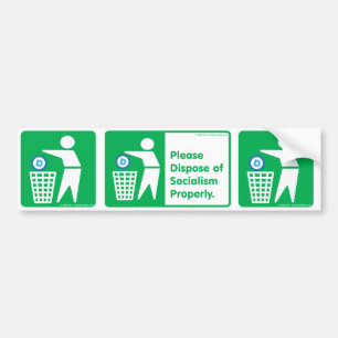 Autocollant De Voiture Veuillez avoir le socialisme - symbole de