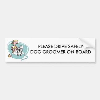 AUTOCOLLANT DE VOITURE VEUILLEZ CONDUIRE SANS RISQUE LE CHIEN GROO…